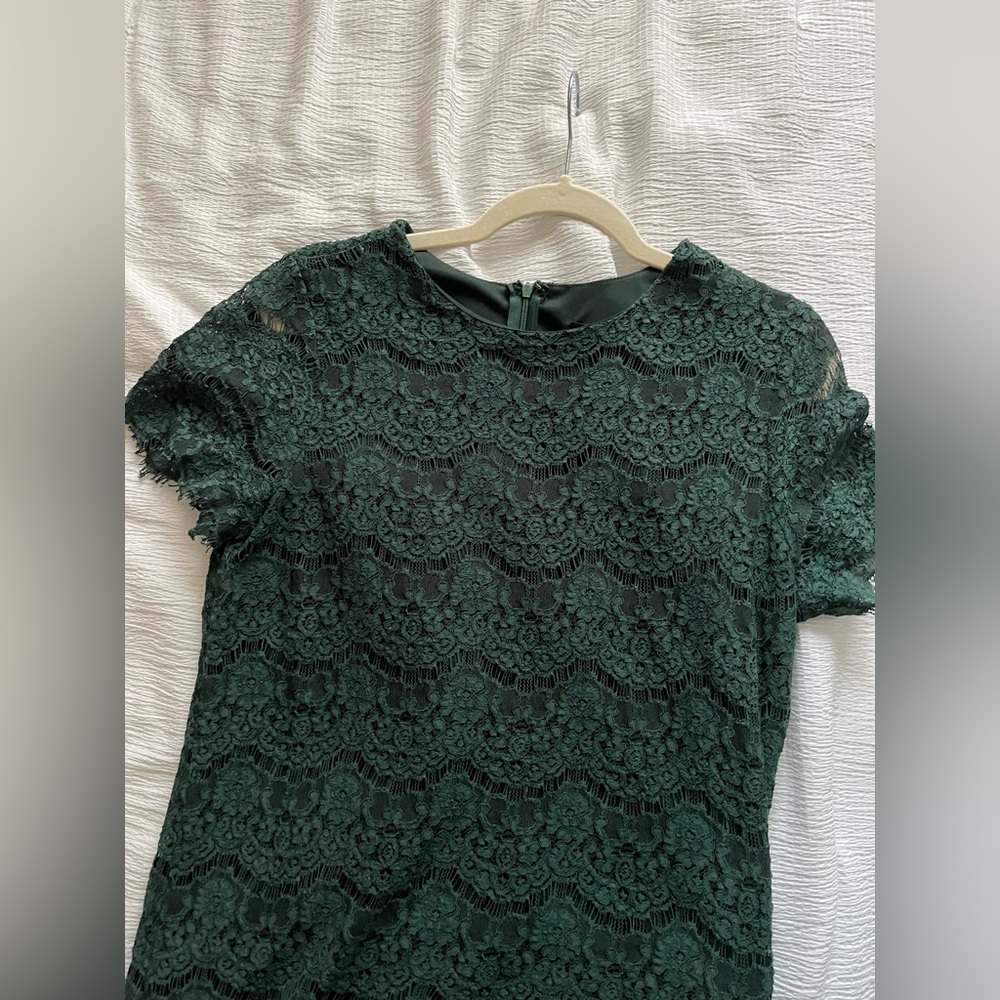 Emerald Green Lace Dress